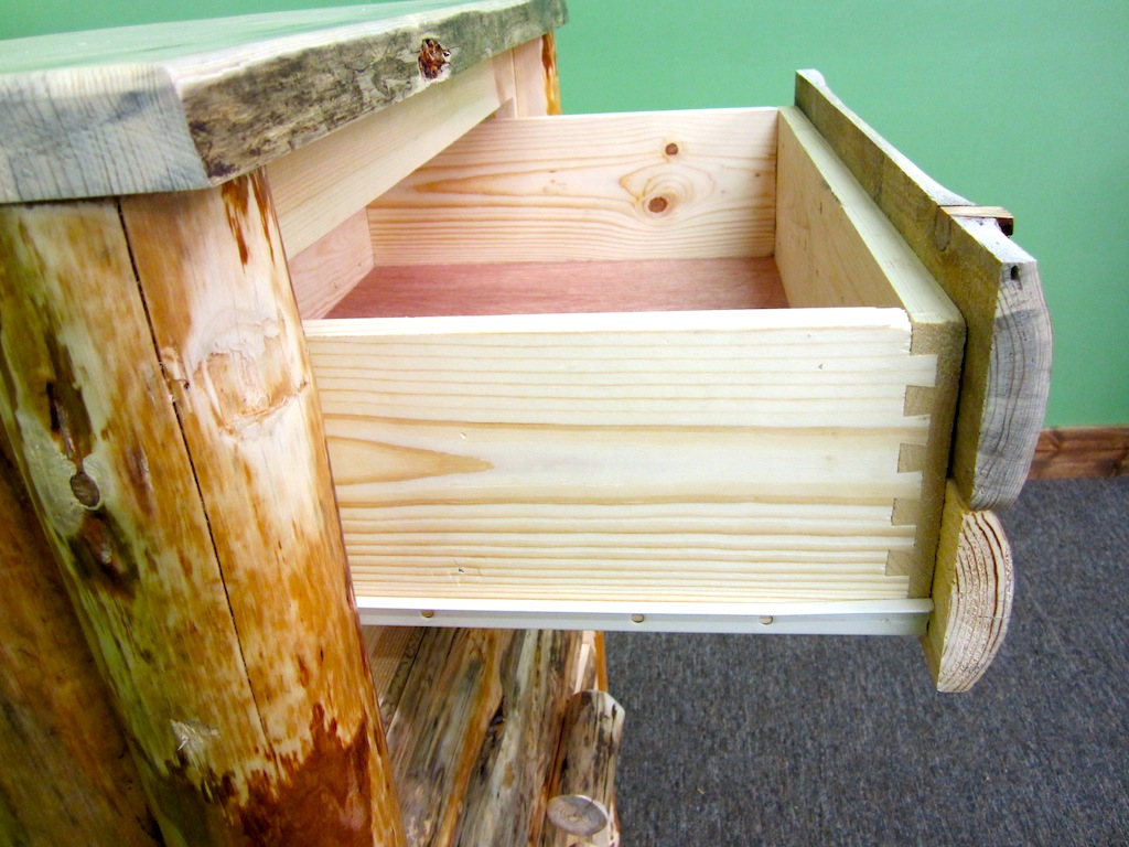 Log Furniture | Rustic Nightstand Rustic Nightstand