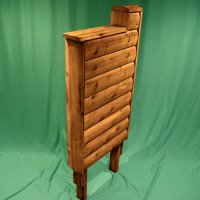 Teak Cedar Log Mailbox Stand