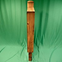 Teak Cedar Log Mailbox Stand